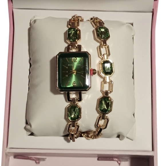 Women's Alexis Bendel Gold-Tone Analog Watch and Bracelet Set - Picture 1 of 6